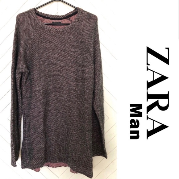 Zara Other - ZARA MAN GRAY & CHAMPAGNE WARM SWEATER SIZE M
